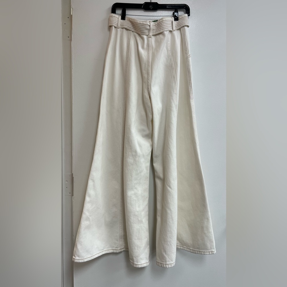 Farm Rio Women's Belted Wide-Leg Twill Pants - Picture 3 of 6